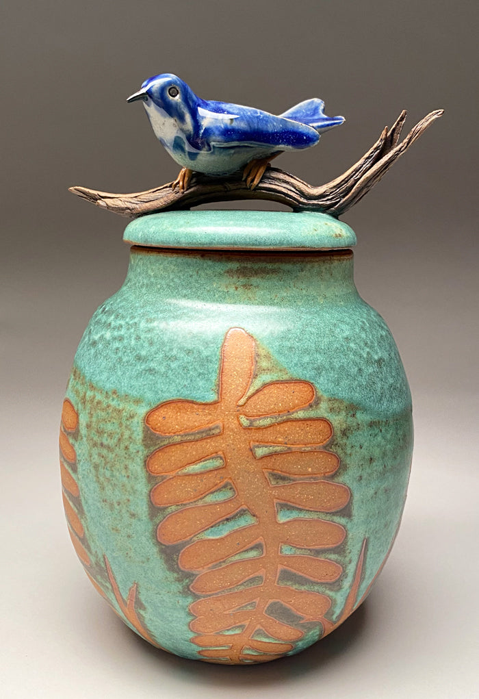 Cerulean Warbler urn